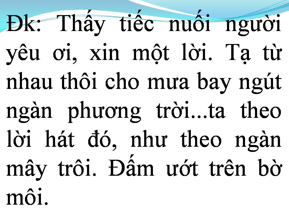 Lời bài hát TỪ GIỌNG HÁT EM