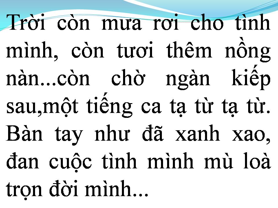 Lời bài hát TỪ GIỌNG HÁT EM
