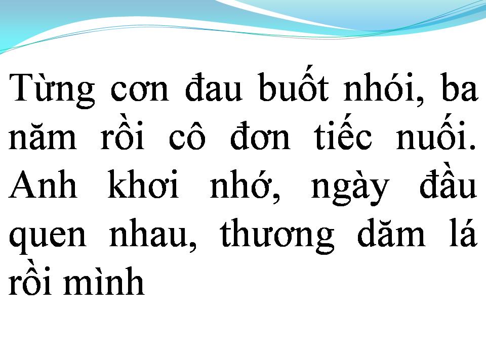 Lời bài hát TỪ NGÀY TÌNH BỎ RA ĐI