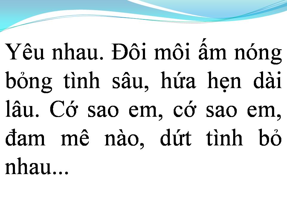 Lời bài hát TỪ NGÀY TÌNH BỎ RA ĐI