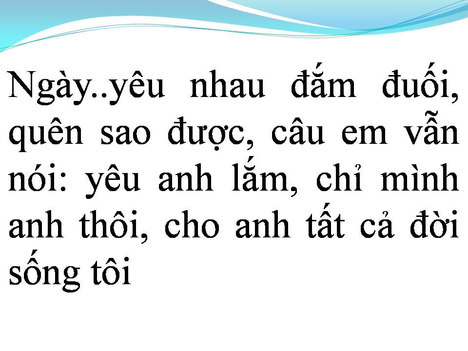 Lời bài hát TỪ NGÀY TÌNH BỎ RA ĐI