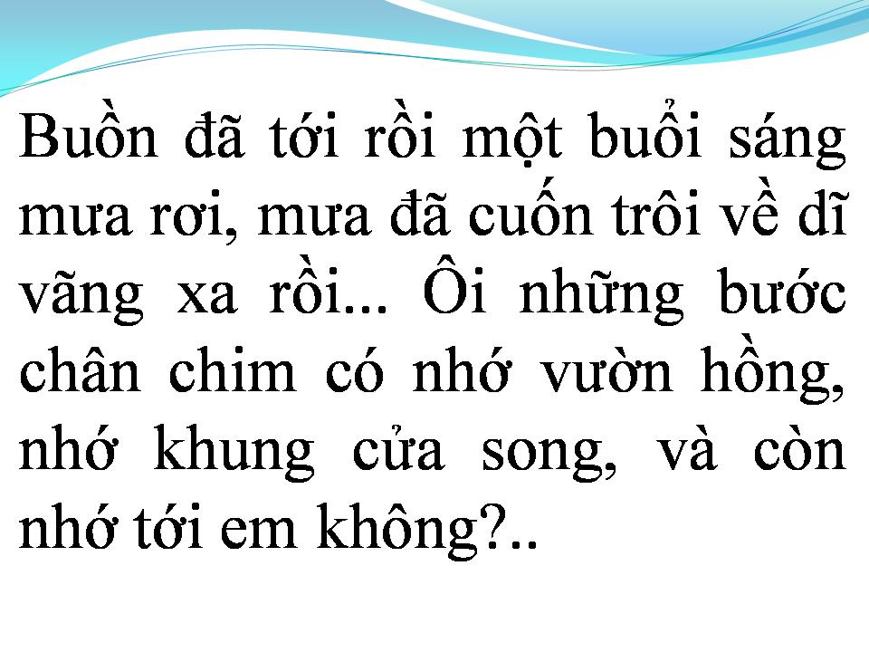 Lời bài hát TUỔI BIẾT BUỒN