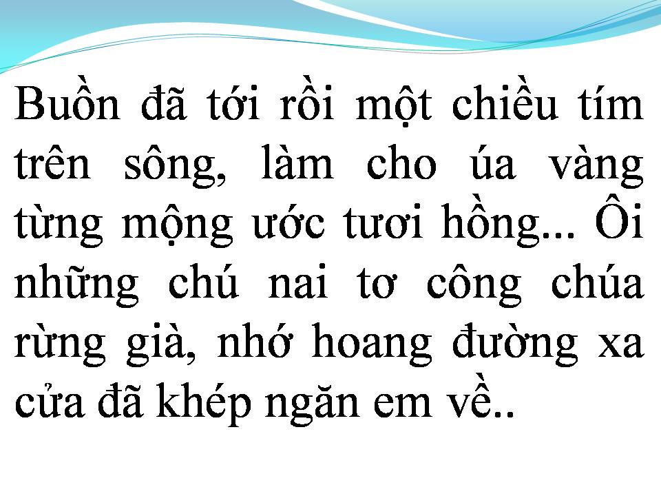 Lời bài hát TUỔI BIẾT BUỒN