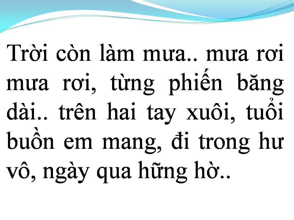 Lời bài hát TUỔI ĐÁ BUỒN