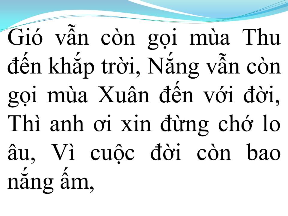 Lời bài hát HÃY HÁT LÊN