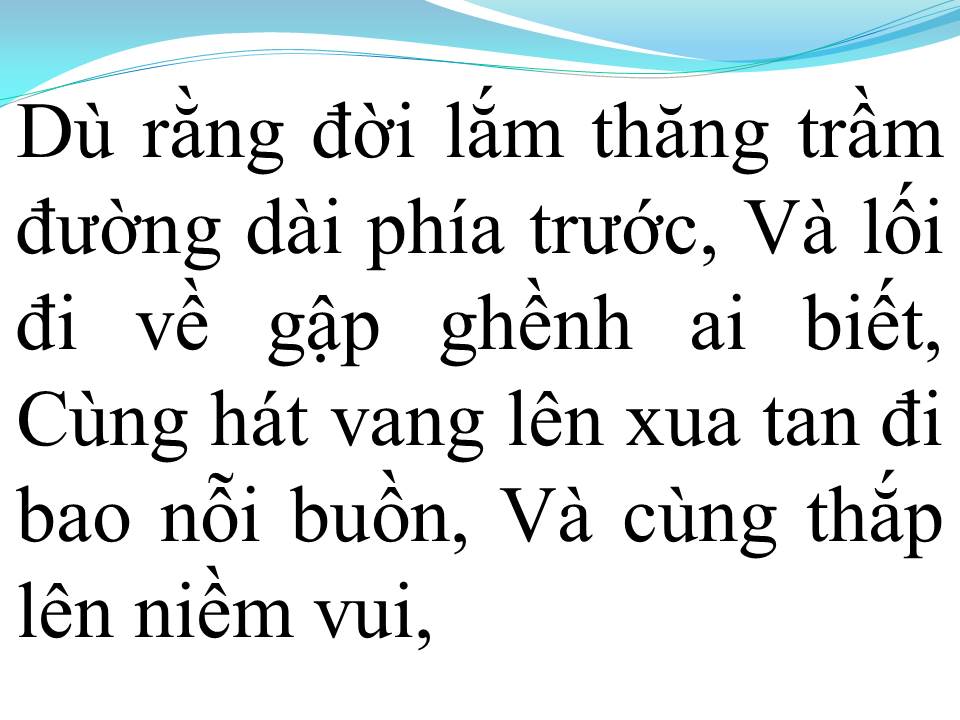 Lời bài hát HÃY HÁT LÊN