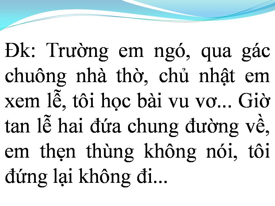 Lời bài hát HỒI CHUÔNG XÓM ĐẠO