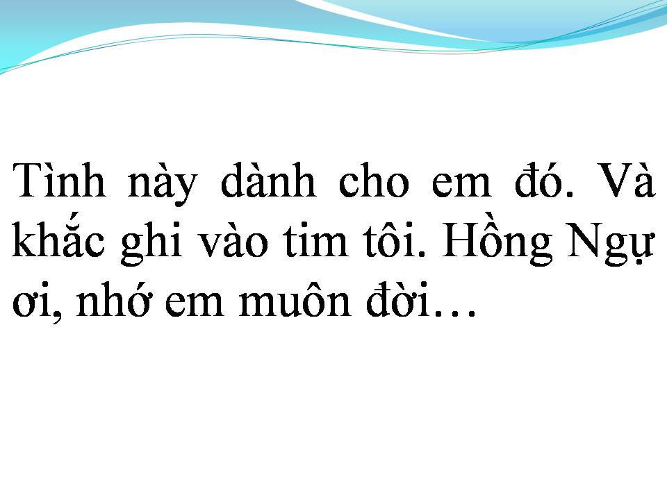 Lời bài hát HỒNG NGỰ MANG TÊN EM