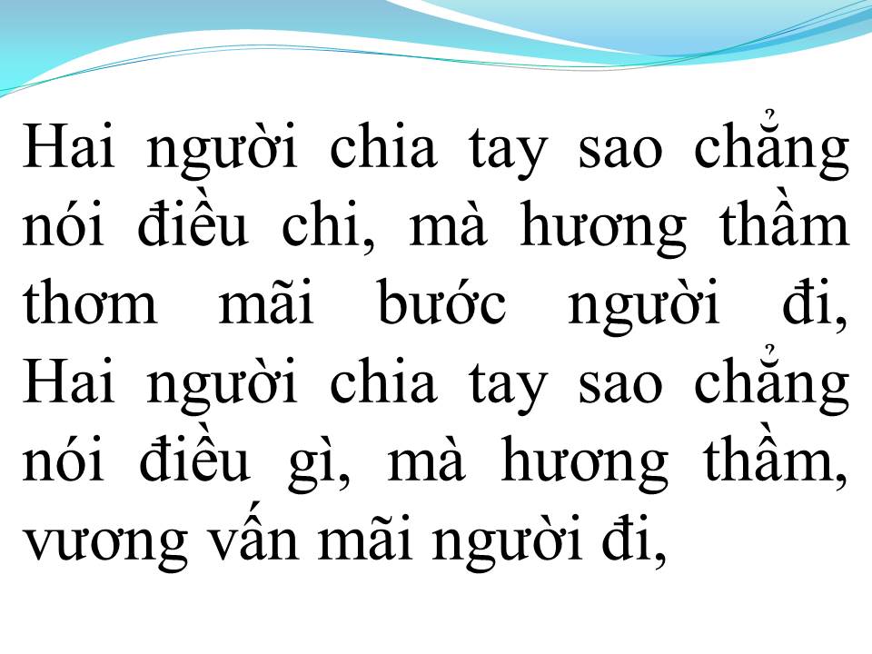 Lời bài hát HƯƠNG THẦM