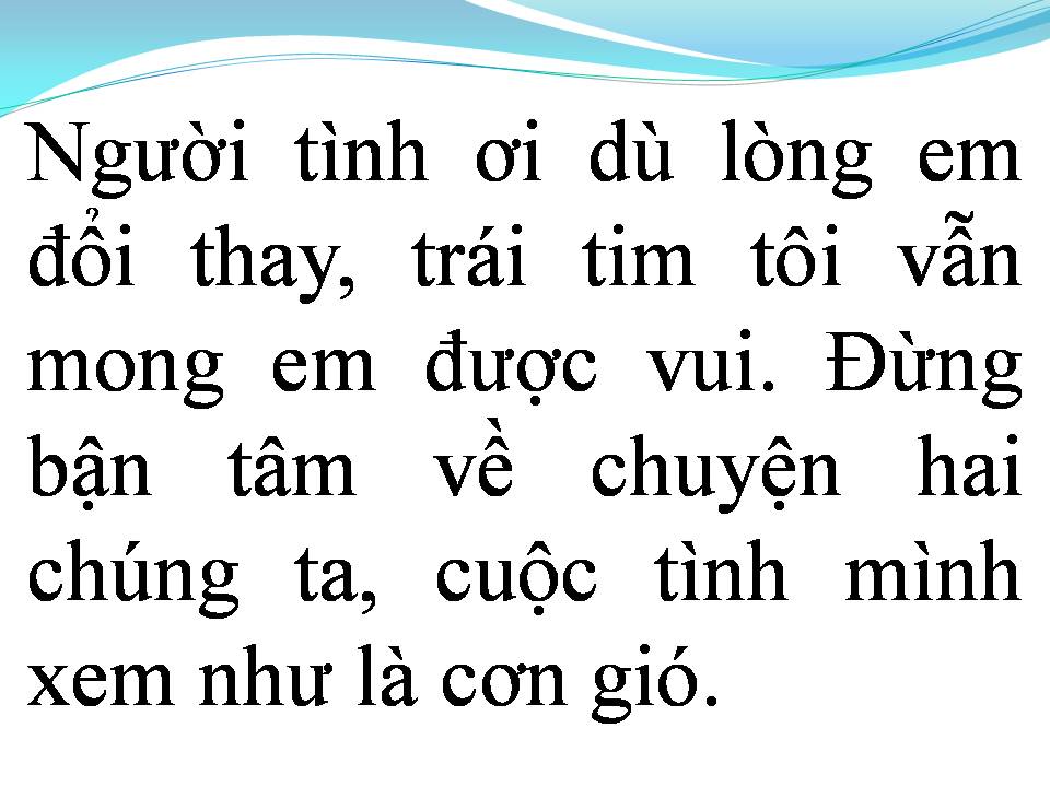Lời bài hát KHÓC CHO NGƯỜI ĐI