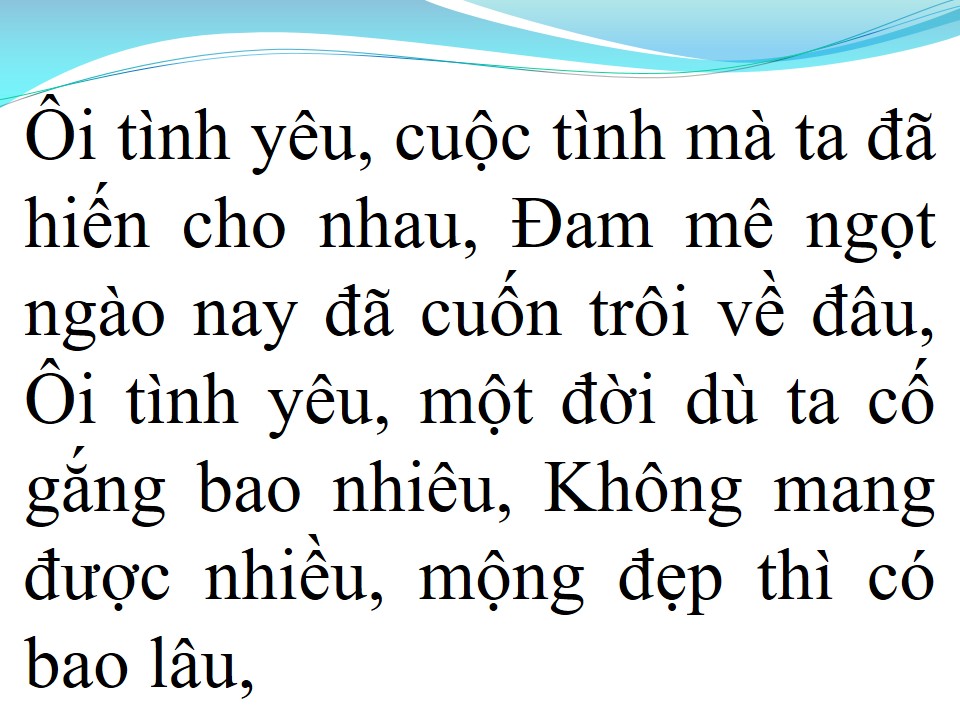 Lời bài hát KHÔNG PHẢI EM