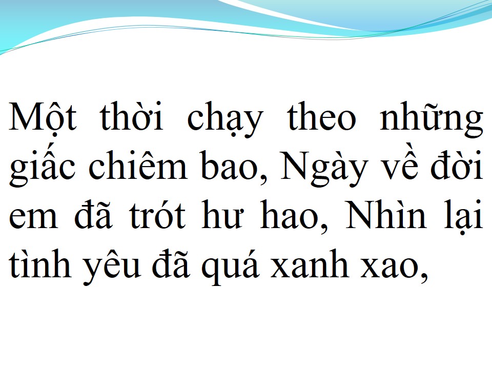 Lời bài hát KHÔNG PHẢI EM