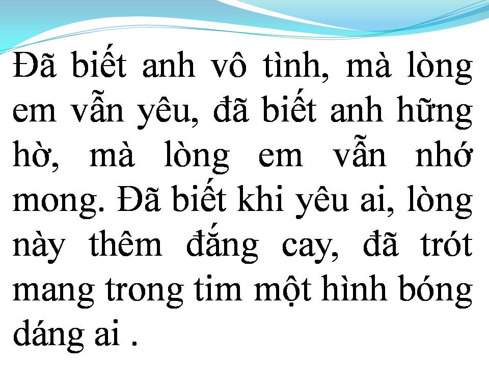 Lời bài hát SAO EM NỠ VÔ TÌNH
