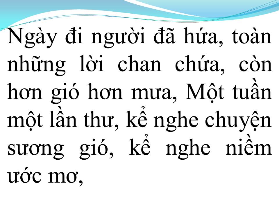 Lời bài hát SAO CHƯA THẤY HỒI ÂM