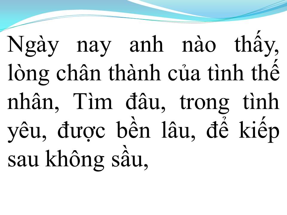 Lời bài hát SAO CHƯA THẤY HỒI ÂM