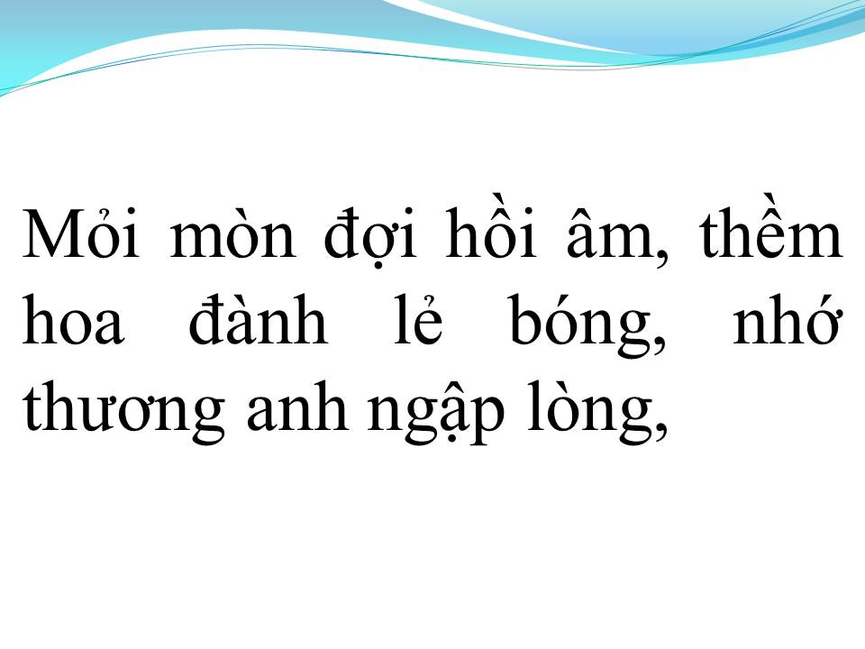 Lời bài hát SAO CHƯA THẤY HỒI ÂM