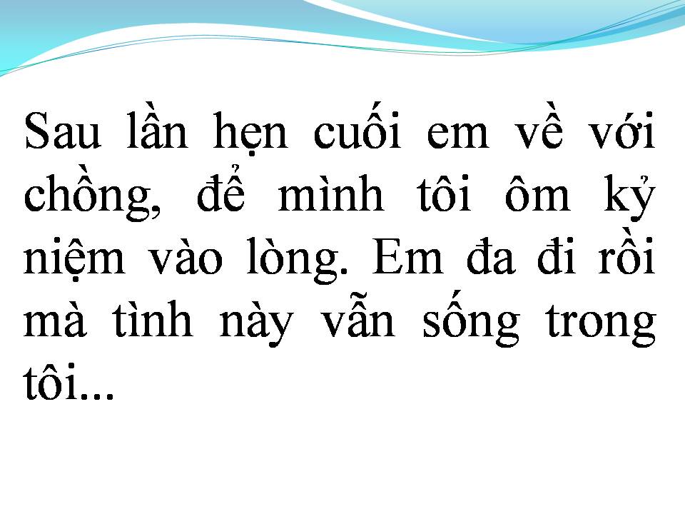 Lời bài hát SAU LẦN HẸN CUỐI