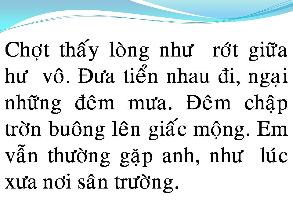 Lời bài hát SƯƠNG LẠNH CHIỀU ĐÔNG