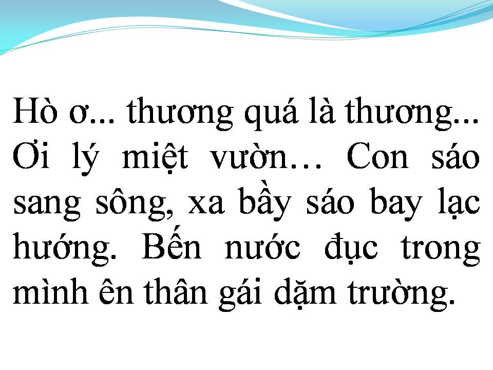 Lời bài hát THƯƠNG EM LÝ MIỆT VƯỜN 2