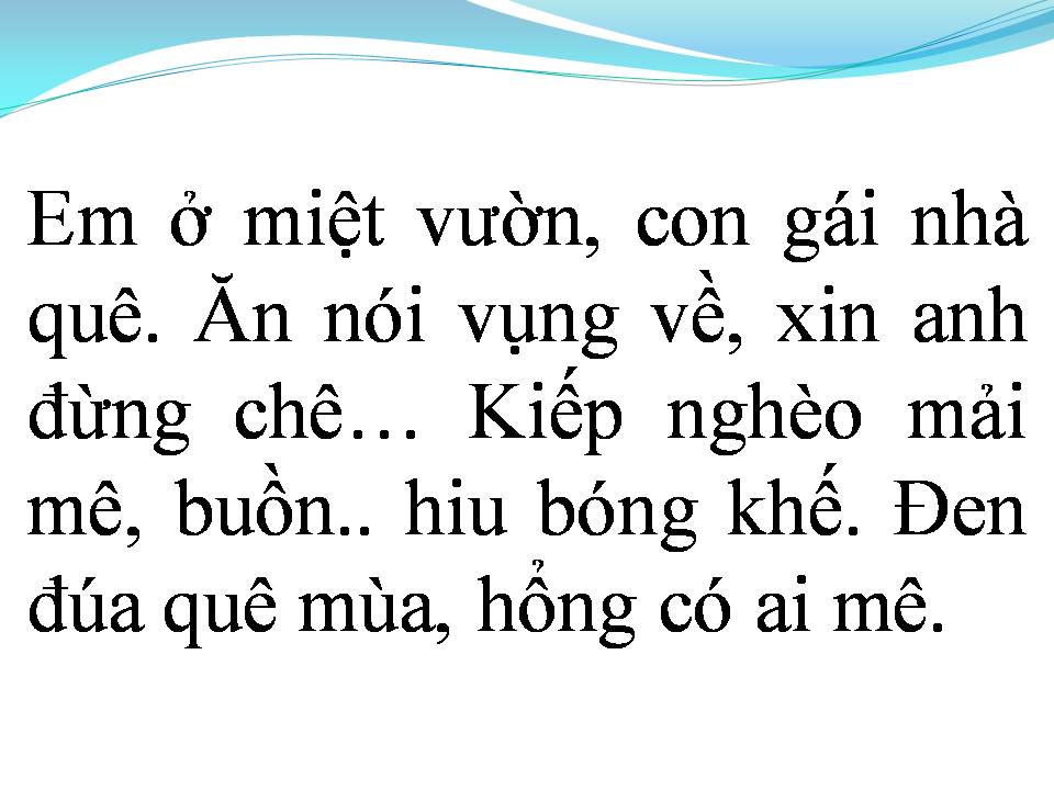 Lời bài hát THƯƠNG EM LÝ MIỆT VƯỜN 