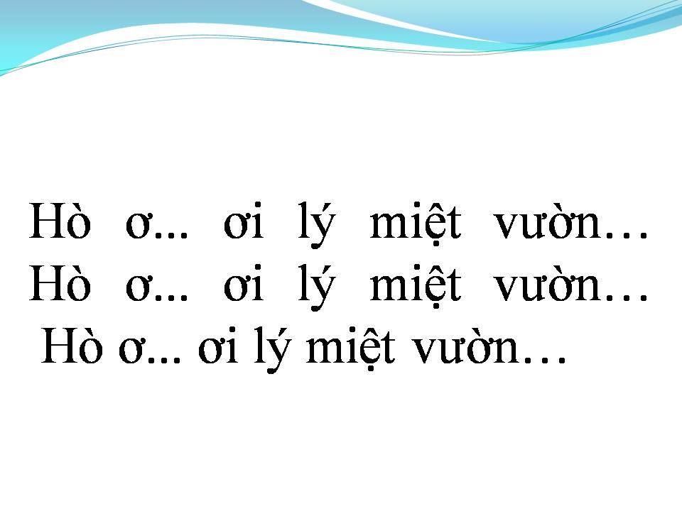 Lời bài hát THƯƠNG EM LÝ MIỆT VƯỜN 
