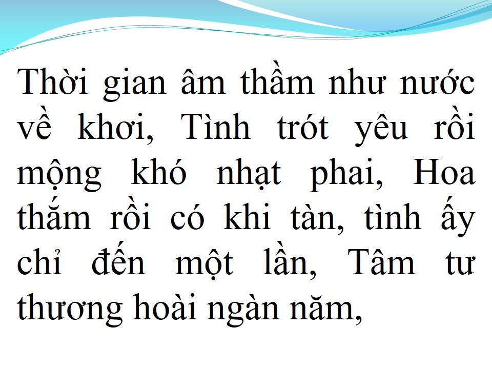 Lời bài hát THƯƠNG HOÀI NGÀN NĂM