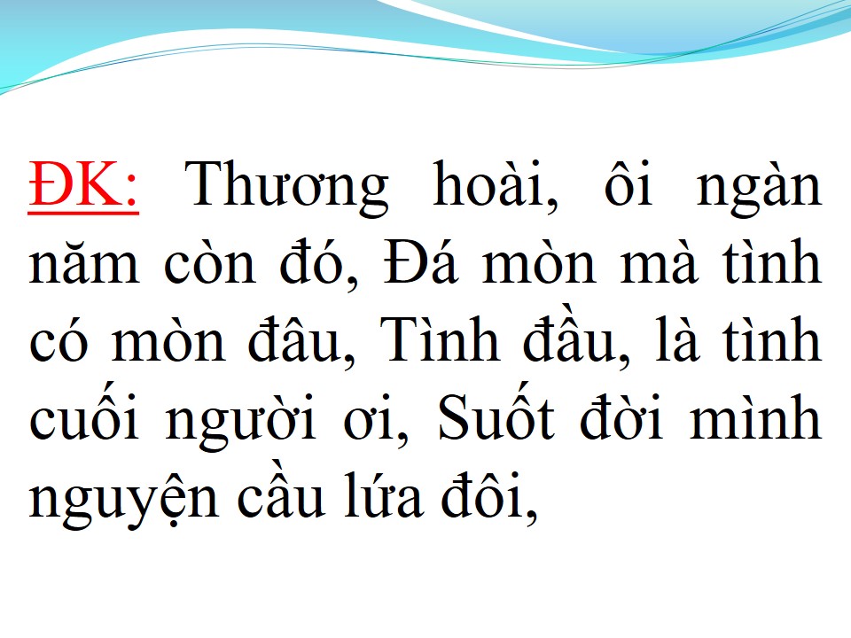 Lời bài hát THƯƠNG HOÀI NGÀN NĂM