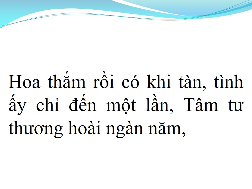 Lời bài hát THƯƠNG HOÀI NGÀN NĂM