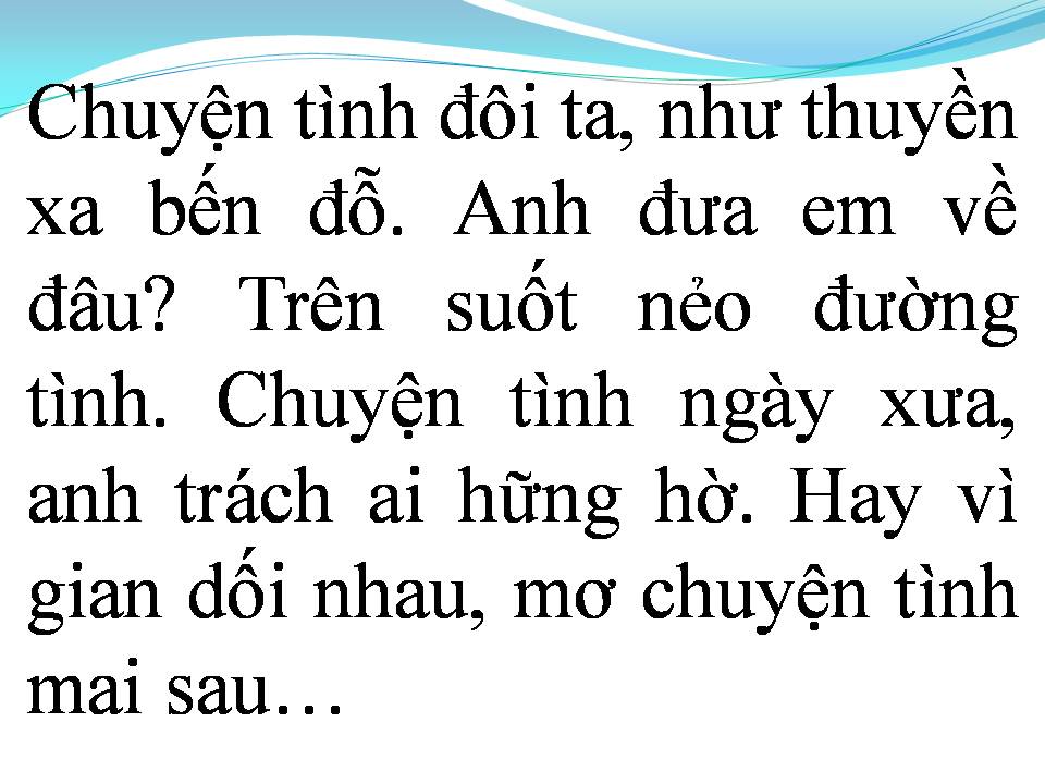 Lời bài hát THUYỀN XA BẾN ĐỖ