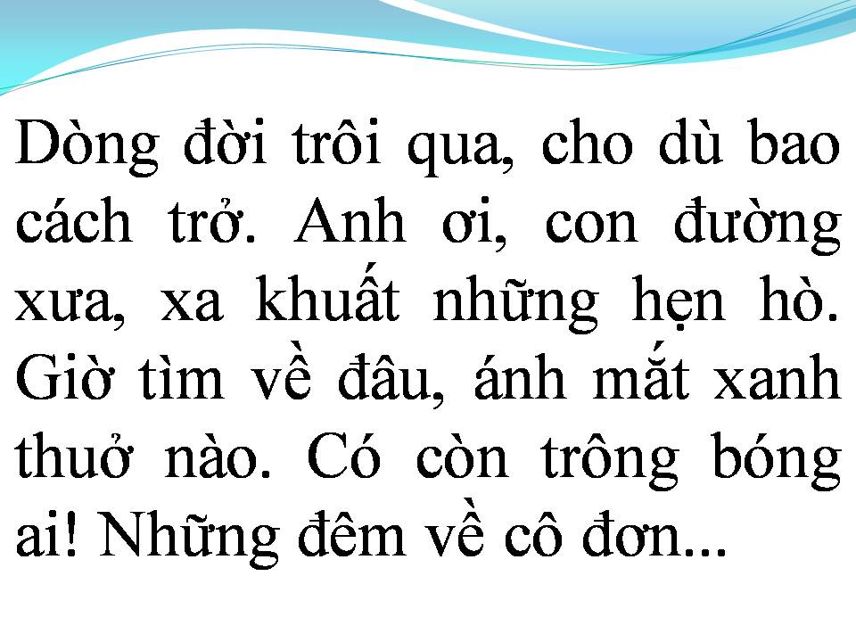 Lời bài hát THUYỀN XA BẾN ĐỖ