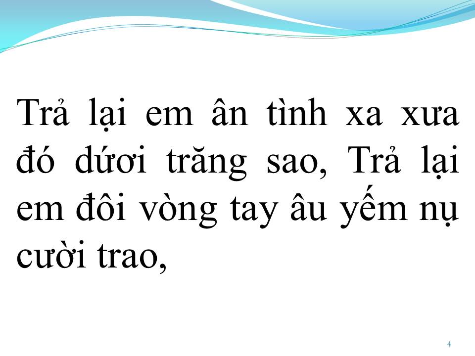 Lời bài hát TRẢ LẠI EM