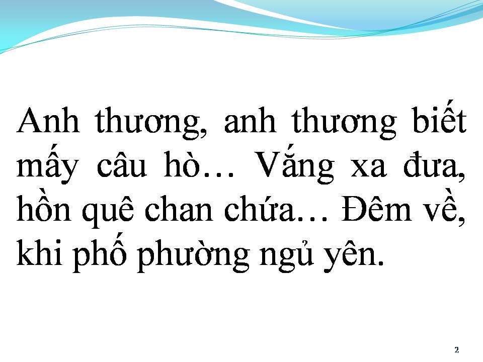 Lời bài hát YÊU EM CÂU HÒ