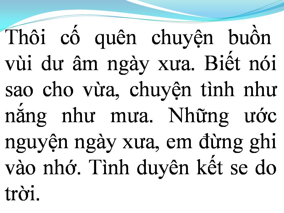 Lời bài hát TÌM LẠI NGƯỜI XƯA