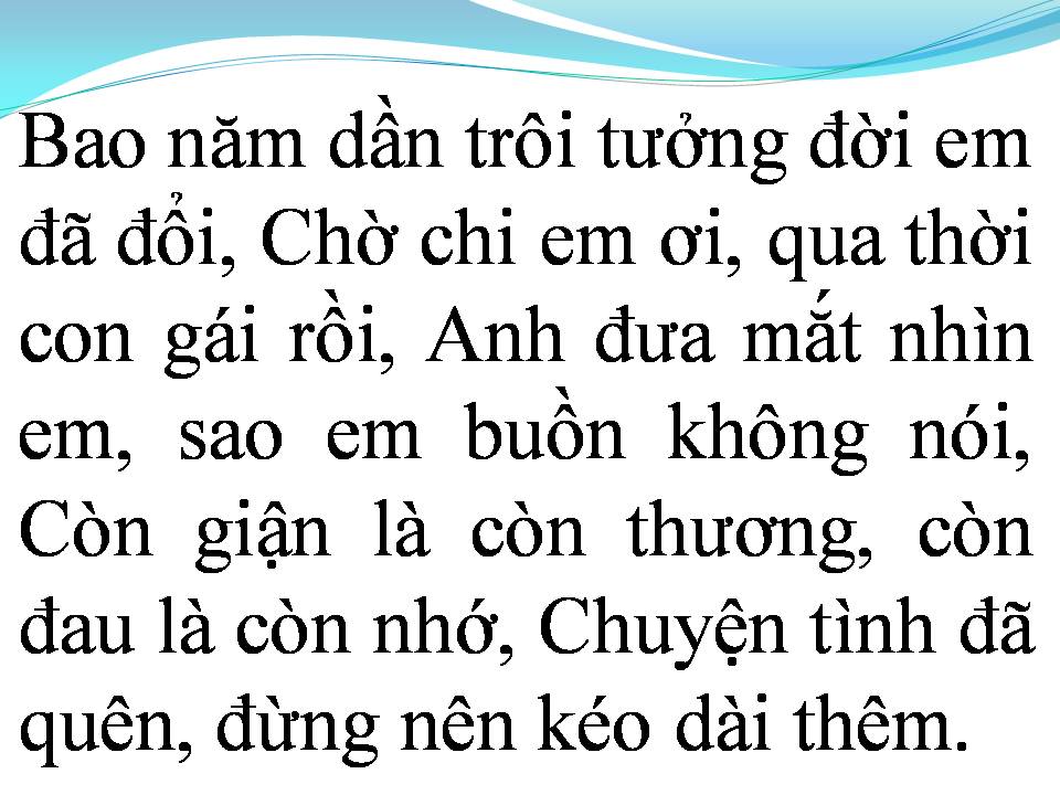 Lời bài hát TÌM LẠI NGƯỜI XƯA
