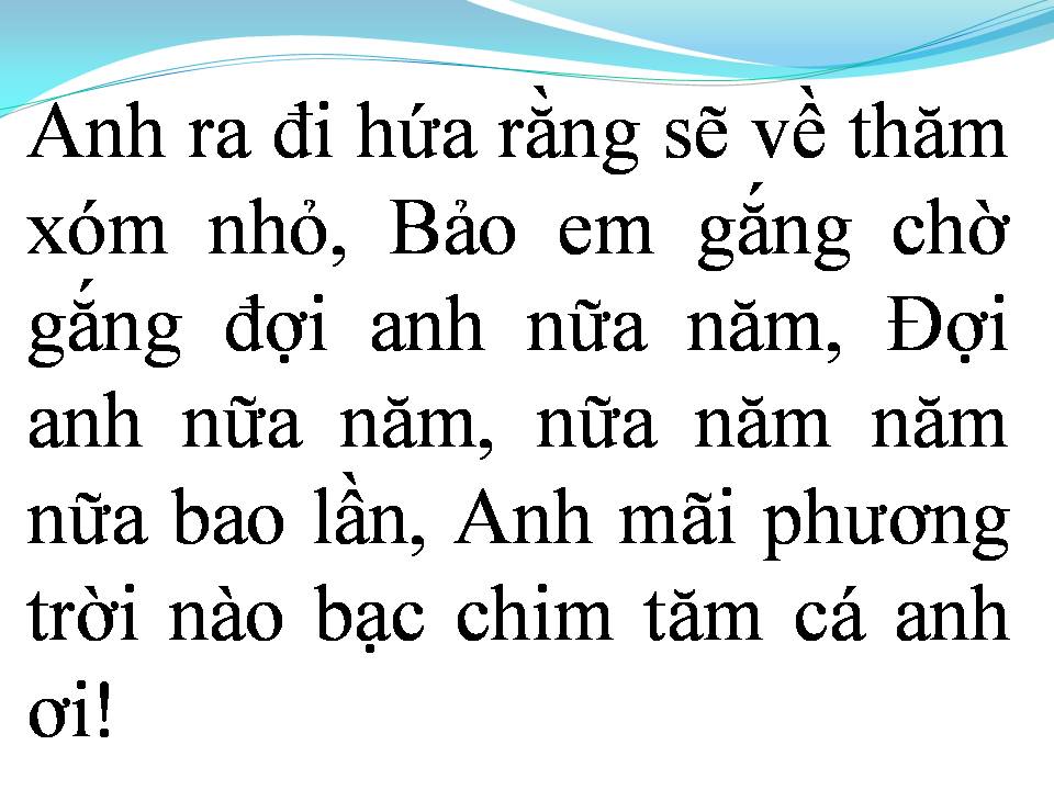Lời bài hát NHỚ NGƯỜI TÌNH XA