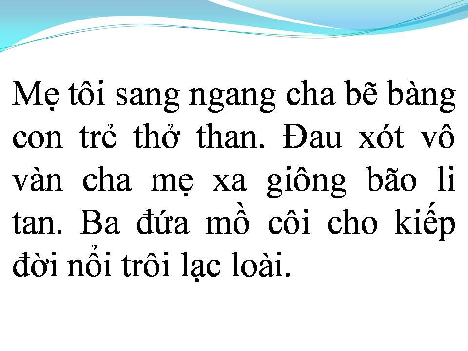 Lời bài hát BA ĐỨA BẠN NGHÈO