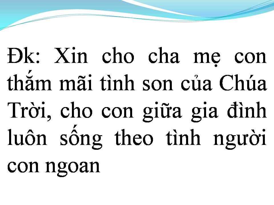 Lời bài hát CẦU CHO CHA MẸ 2
