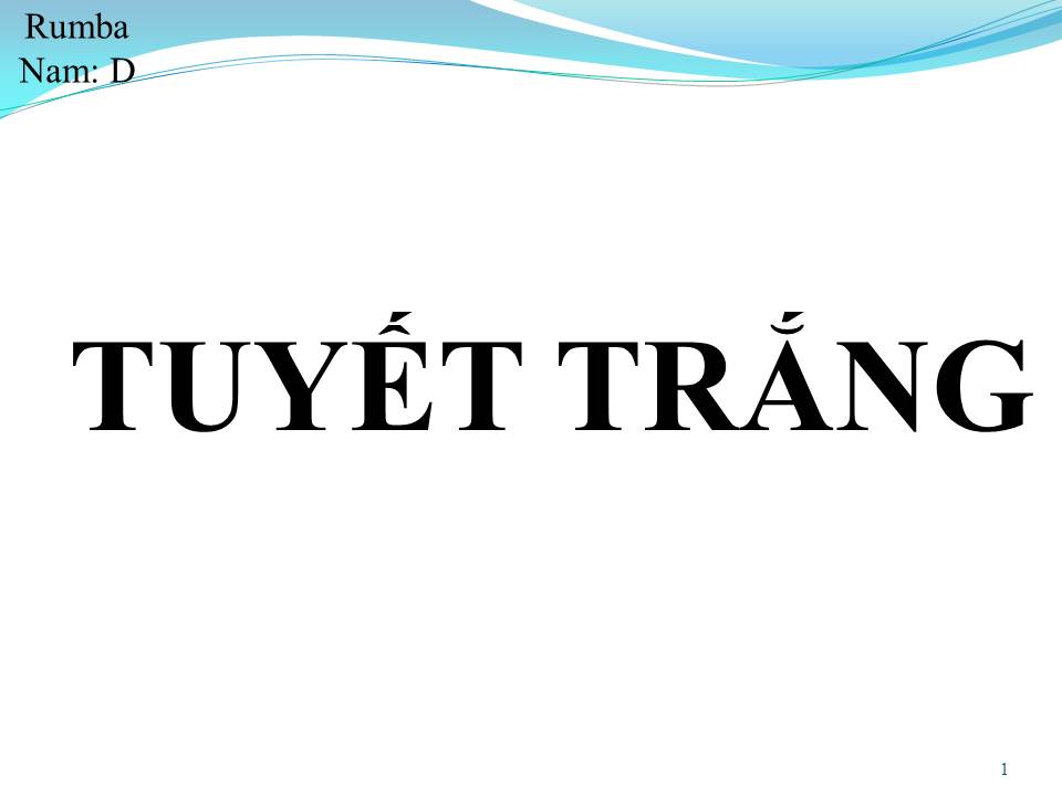 Lời bài hát TUYẾT TRẮNG