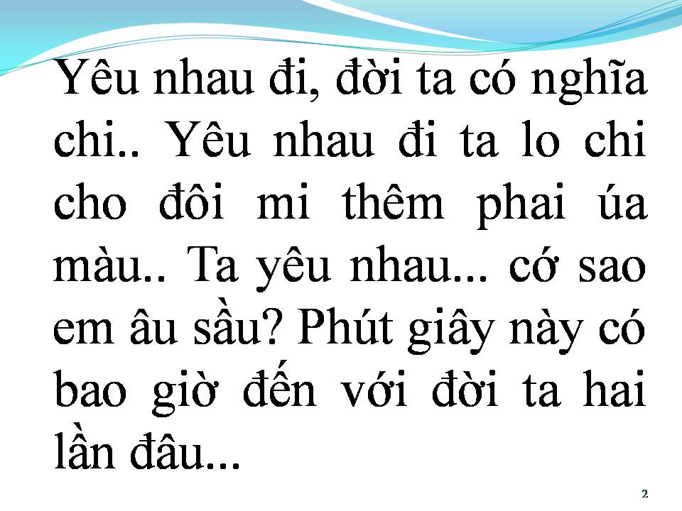 Lời bài hát YÊU NHAU ĐI (BESAME MUCHO)
