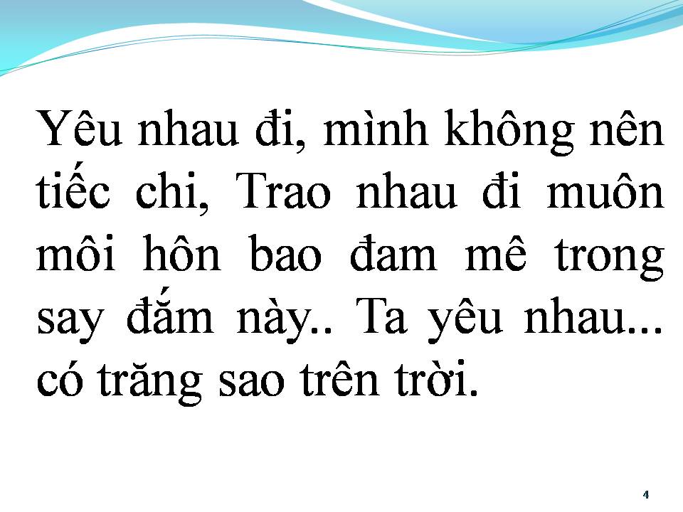 Lời bài hát YÊU NHAU ĐI (BESAME MUCHO)