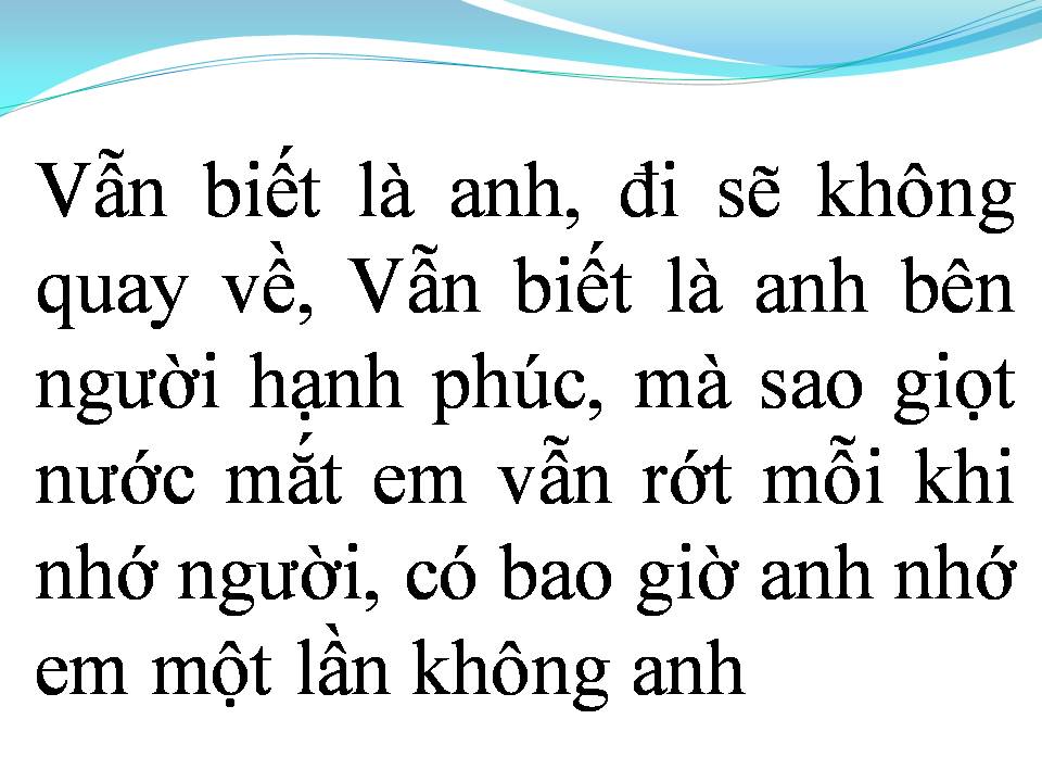 Lời bài hát ĐOẠN ĐƯỜNG VẮNG