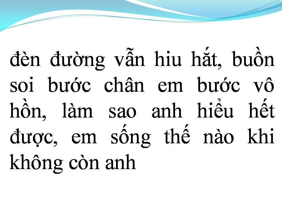 Lời bài hát ĐOẠN ĐƯỜNG VẮNG