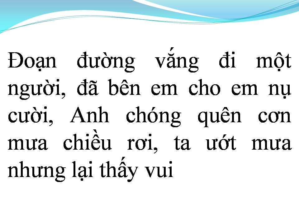 Lời bài hát ĐOẠN ĐƯỜNG VẮNG
