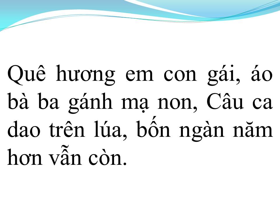 Lời bài hát HỒN QUÊ