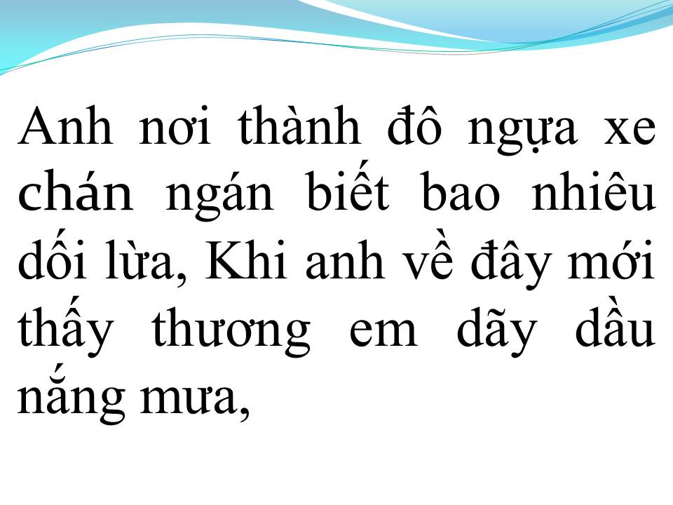 Lời bài hát YÊU CHỊ HAI LÚA