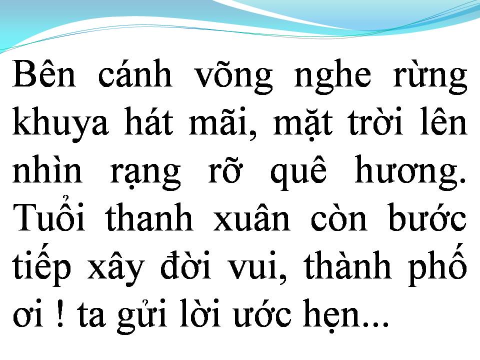 Lời bài hát KHÚC HÁT NGƯỜI ĐI KHAI HOANG