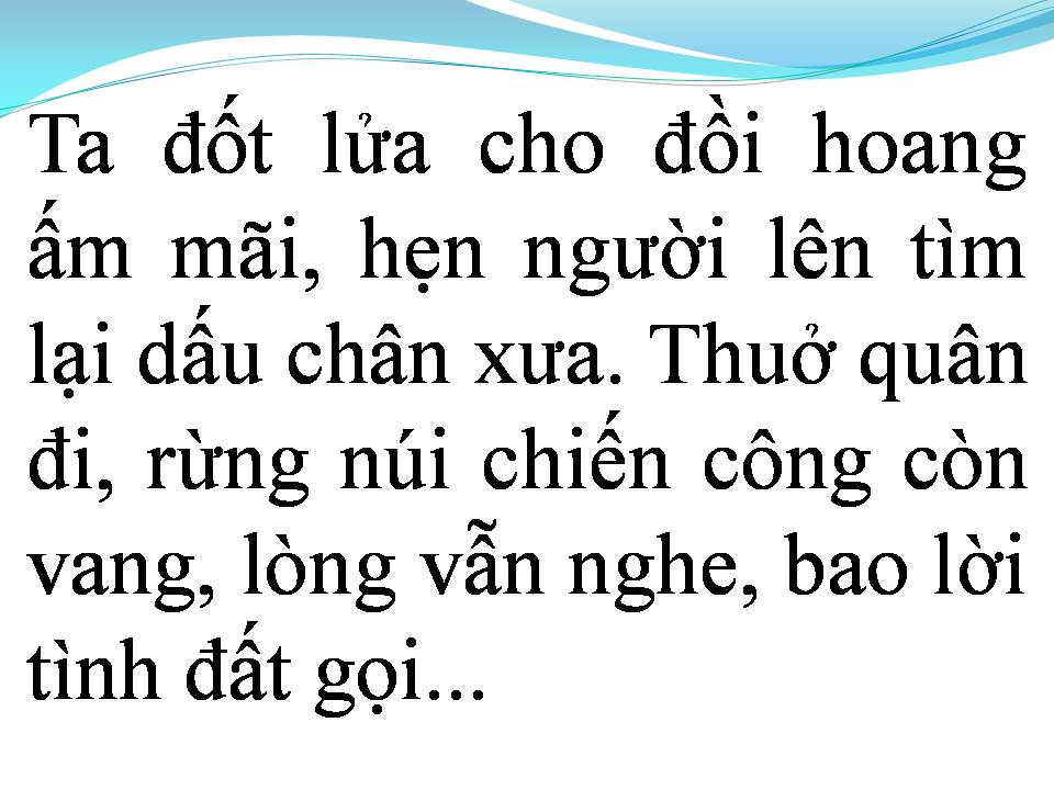 Lời bài hát KHÚC HÁT NGƯỜI ĐI KHAI HOANG