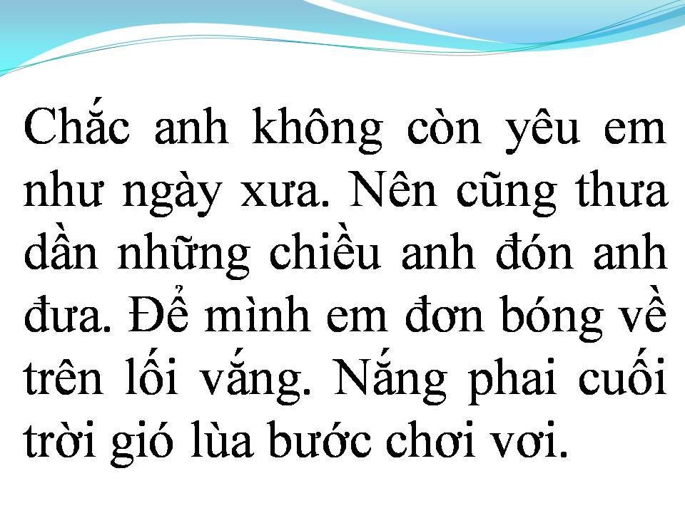 Lời bài hát NHỮNG CHIỀU MƯA YÊU DẤU