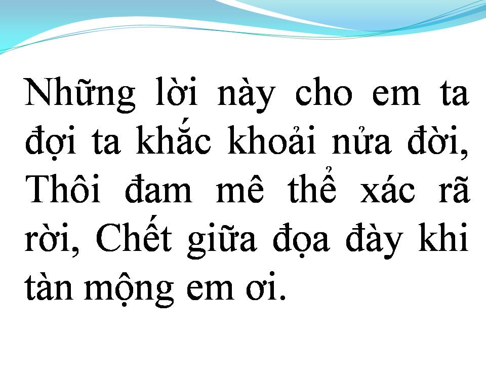 Lời bài hát NHỮNG LỜI NÀY CHO EM