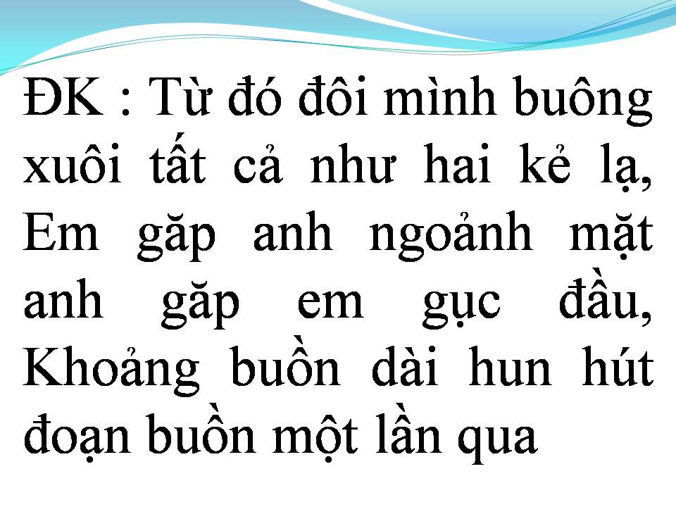 Lời bài hát NHỮNG LỜI NÀY CHO EM